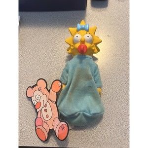 The simpsons maggie Burger King plush 1990 plushie
